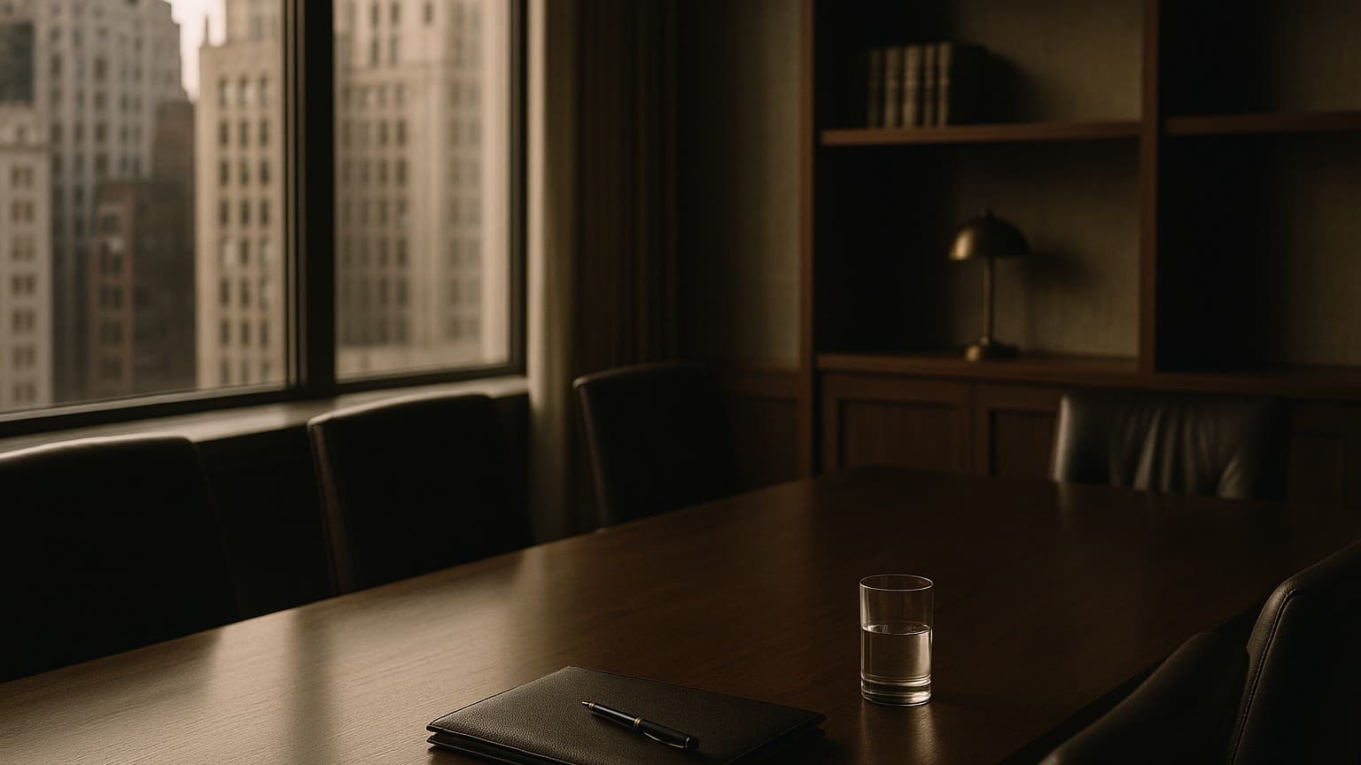 The firm's conference room